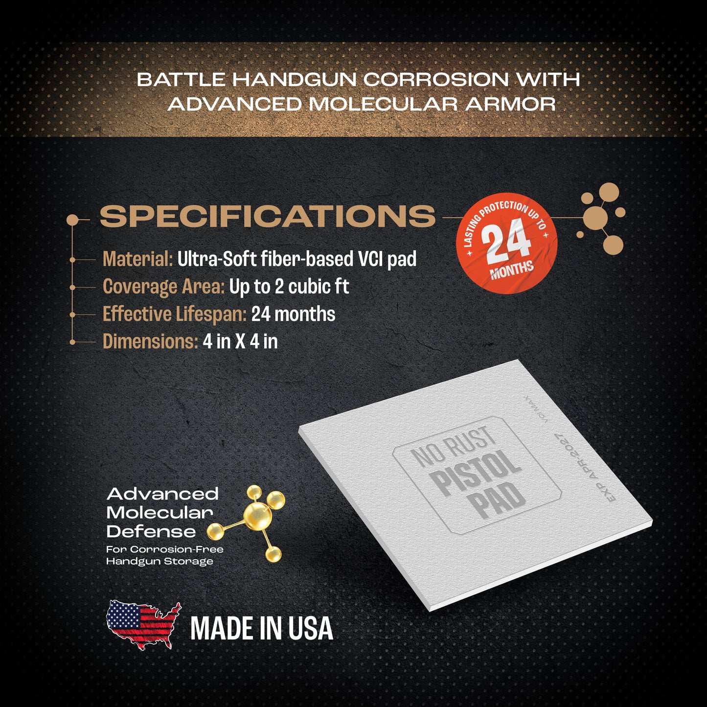 NO RUST PISTOL PAD