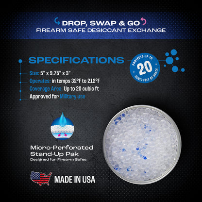 SILICA MAX - Firearm Safe Desiccant Pak
